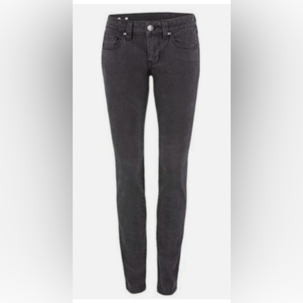 CAbi👖Super Skinny Perfect Stretch Skinny Jeans SZ 4 in Faded Black #3044